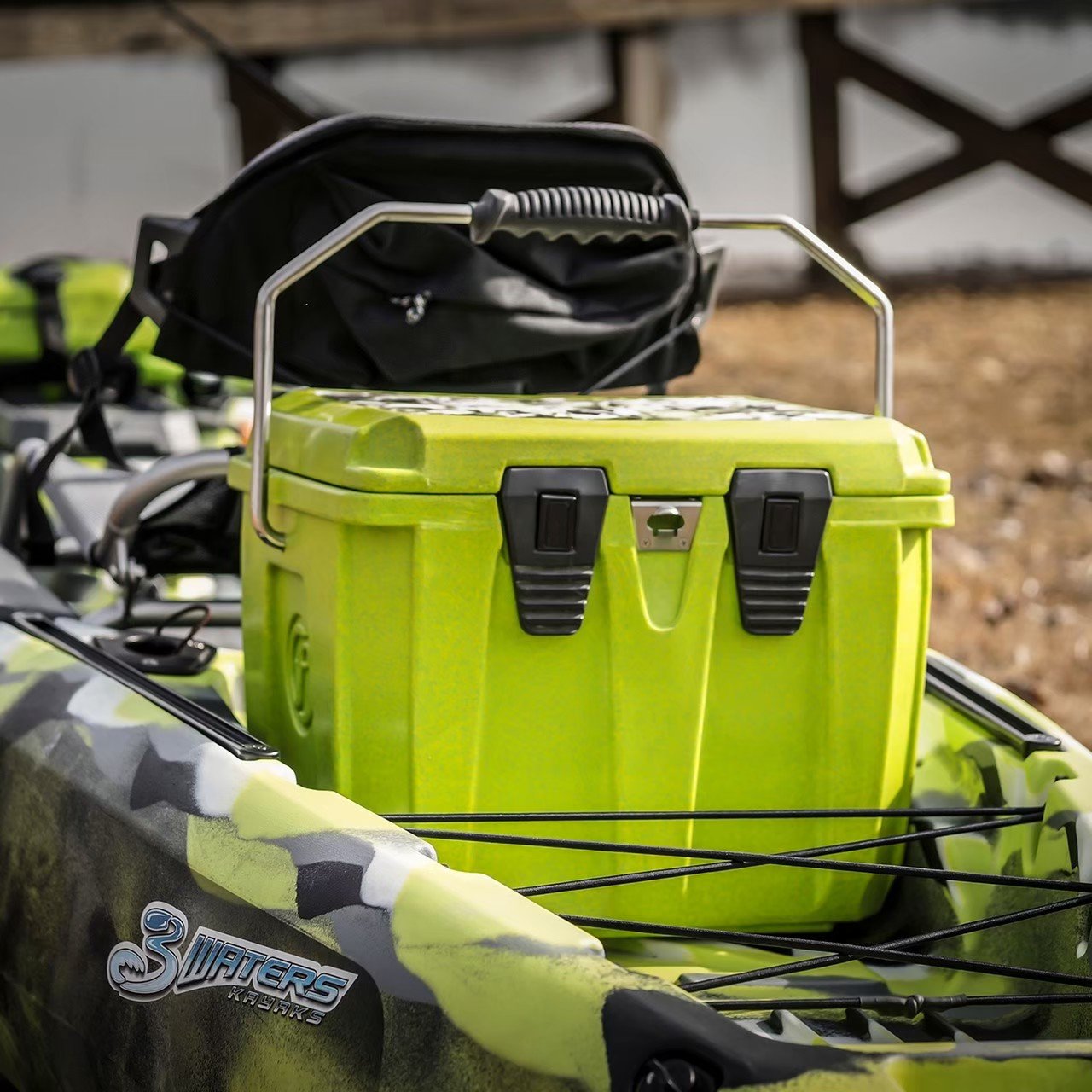 ถังน้ำแข็งเกรดพรีเมี่ยม FEELFREE ขนาด 25 ลิตร สี LIME CAMO_1